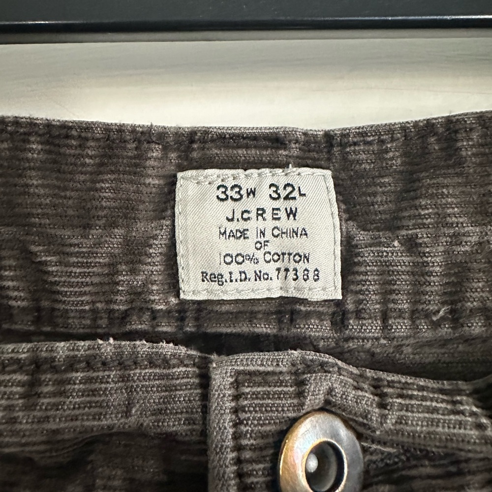 Men's Brown J Crew Corduroy Pants - Picture 4 of 4